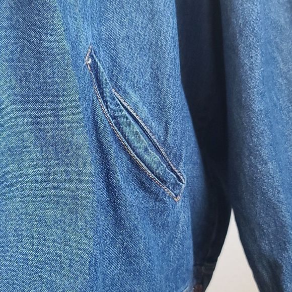 PLUS SIZE SAG HARBOR WOMAN'S DENIM JACKET - Picture 7 of 13